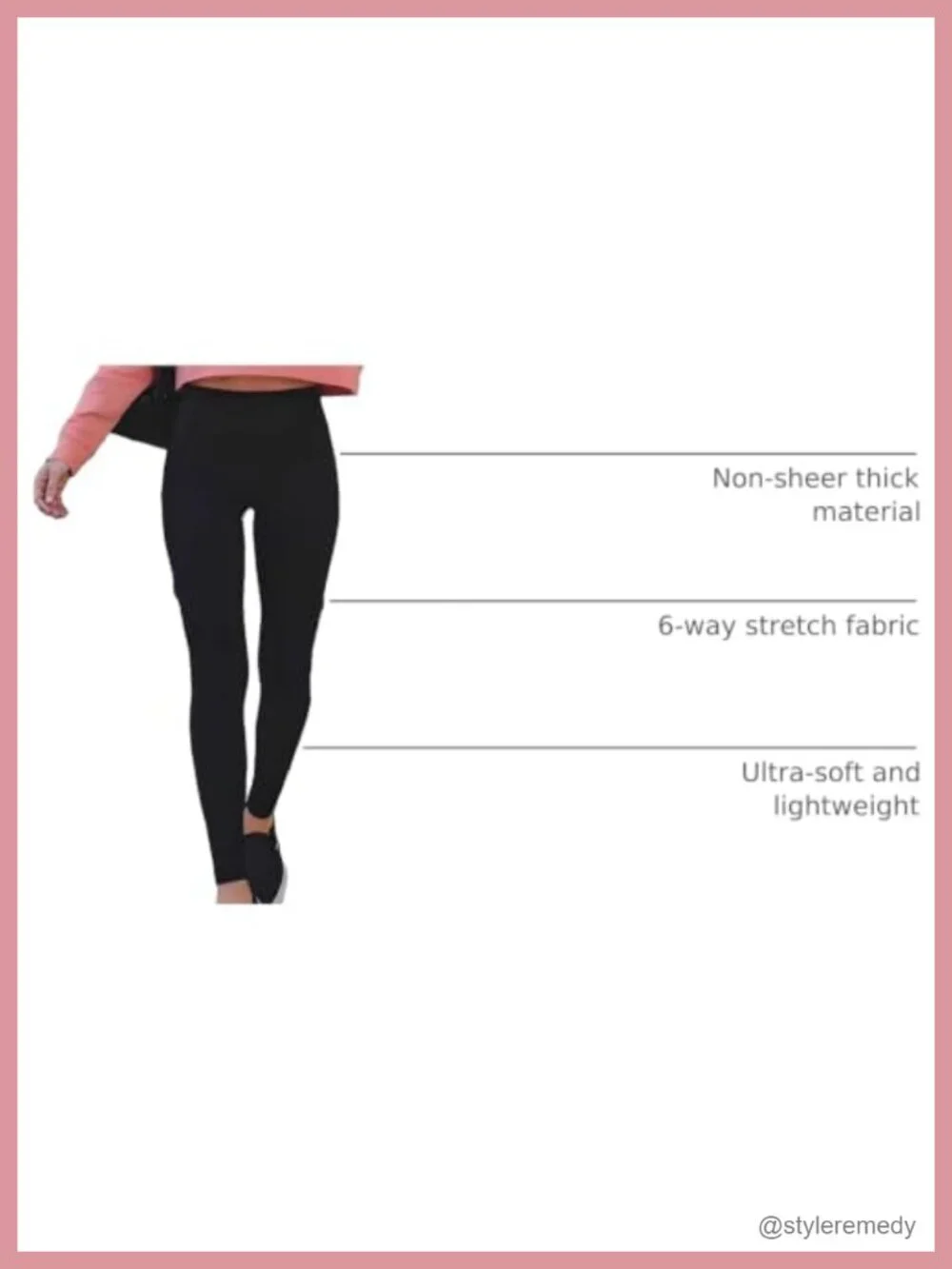High Waisted Leggings with Pockets, Tummy Control Active Pants for Yoga Running